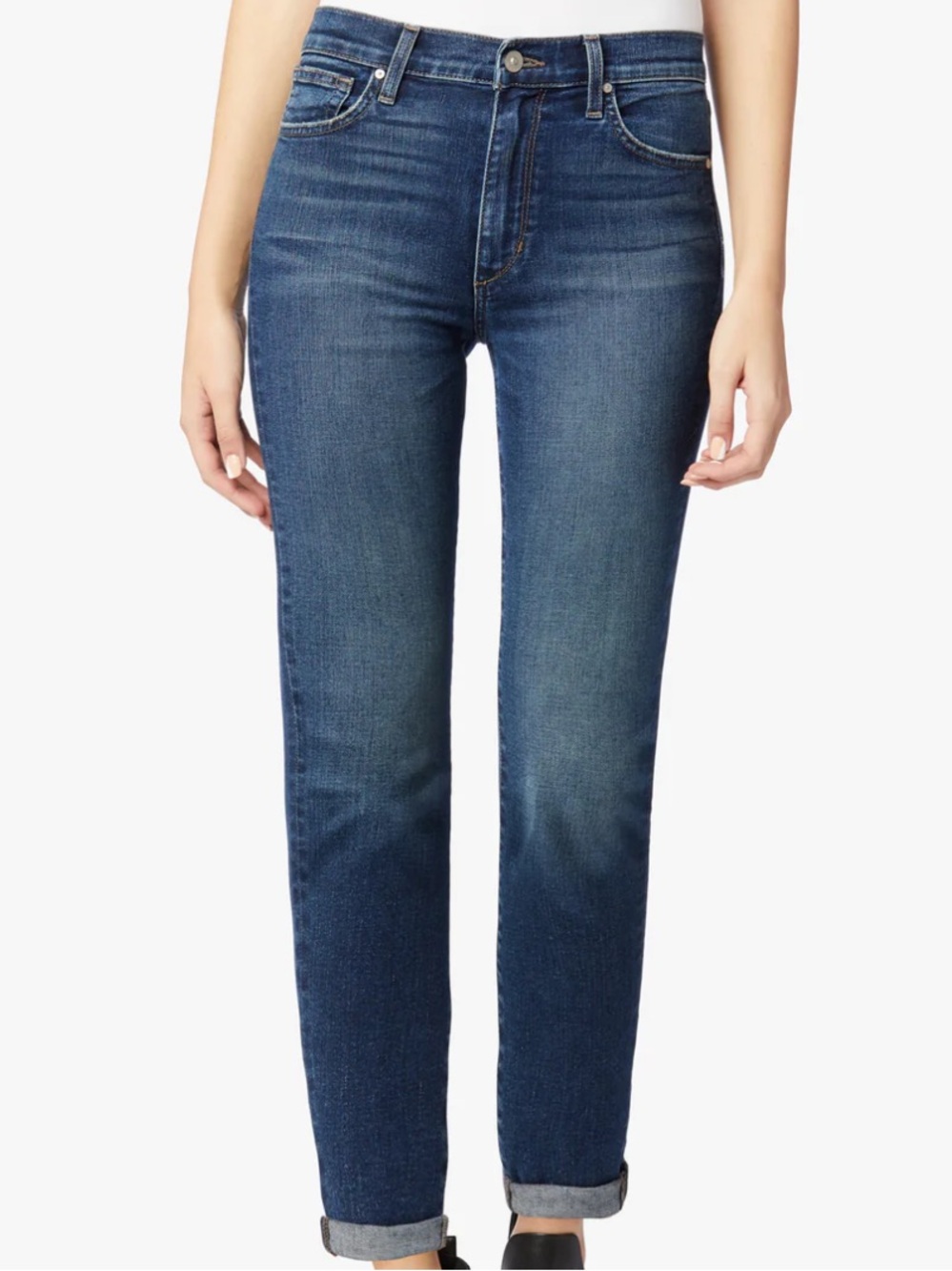 Joe’s Jeans the Niki Mid Rise Boyfriend Jean Designer Denim 28 Med Indigo
